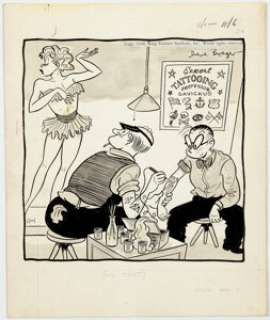 Dave Breger Mister Breger Daily Comic Strip Original Art (King Features Syndicate, 1948). Stars and Stripes -