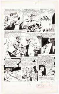 Joe Kubert Speed Comics #31 Story Page 8 Original Art (Harvey Comics, 1944). Eighteen years old -- and already - | Heritage