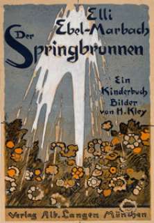 Heinrich Kley Der Springbrunnen [The Fountain] Cover Painting Original Art (Verlag Alb. Langen, Munich... | Heritage