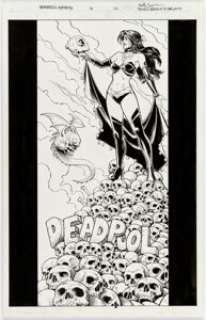 Reilly Brown and Nelson Decastro Deadpool: The Gauntlet Infinite Comic #4 Cover/Splash Page Original Art (Marvel,...