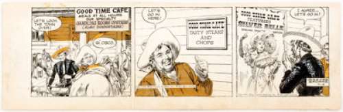 Jose Louis Salinas The Cisco Kid Daily Comic Strip Original Art dated 7-14-51 (King Features Syndicate, 1951).... | Heritage