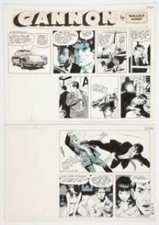 Wally Wood Cannon Sunday Comic Strip Original Art #C-94 dated 1973 (Wood and Richter, 1973).... | Heritage
