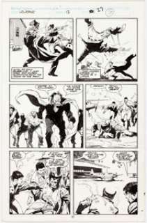 John Buscema and Bill Sienkiewicz Wolverine #13 Story Page 20 Original Art (Marvel, 1989).... | Heritage