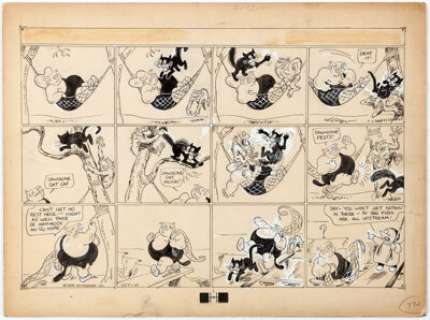 Mal Eaton Peter Piltdown Sunday Comic Strip Original Art dated 10-1-39 (N. Y. Tribune, 1939)....