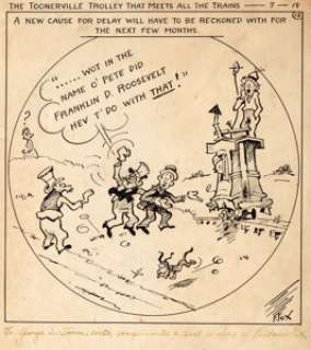 Fontaine Fox Toonerville Folks Daily Comic Strip and Additional Sketch Original Art Group of 2 (McNaught Syndicate... (Total: 2 Original Art)