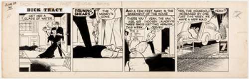 Chester Gould Dick Tracy Daily Comic Strip Original Art dated 6-29-45 (Chicago Tribune, 1945).... | Heritage