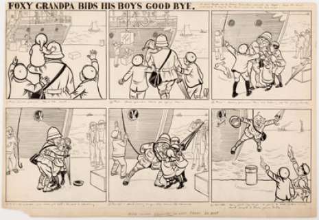 Carl Emile "Bunny" Schultze Foxy Grandpa Sunday Comic Strip Original Art (New York American, 1910). ... | Heritage