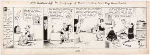 Bud Fisher Mutt and Jeff Daily Comic Strip Original Art dated 2-15-32 (H. C. Fisher, 1932). A huge -- and weirdly - | Heritage