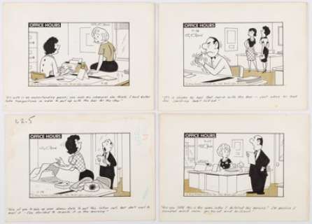 Cy Olson Office Hours Daily Single-Panel Comic Strip Original Art Group of 100 (King Features Syndicate, 1960s). ... (Total: 100 Original Art) | Heritage