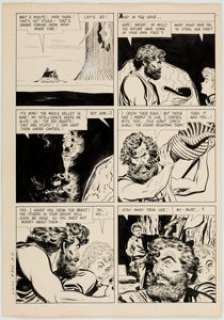 Alex Toth Four Color #845 "The Land Unknown" Story Page 17 Original Art (Dell Publ., 1957).... | Heritage