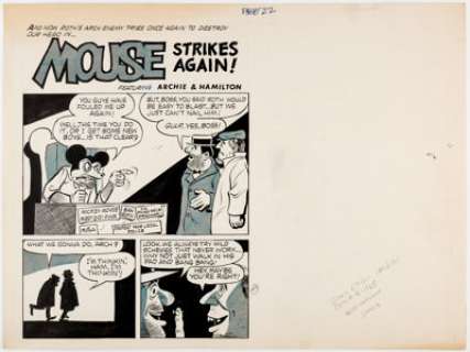 Dennis Ellefson Big Daddy Roth #4 Complete 3-Page Story "Mouse Strikes Again" Original Art (Pete Millar Publ., 196... (Total: 3 Original Art) | Heritage