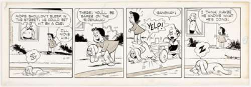  - Roger Armstrong Little Lulu Daily Comic Strip Original Art dated 6-10-66 (Chicago Tribune, 1966). One should let -