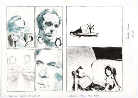  - Glenn L. Barr Brooklyn Dreams #1 Pages 58-59 on One Sheet Original Art (DC Comics/Paradox Press, 1994). ...