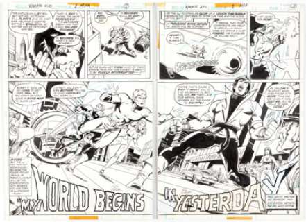 Ric Estrada and Joe Staton Karate Kid #1 Double Page Spread 2-3 Original Art (DC Comics, 1976).... (Total: 2 Original Art) | Heritage