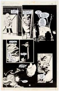 Joe Quesada and Kevin Nowlan Batman: Sword of Azrael #1 Story Page 12 Original Art (DC, 1992).... | Heritage