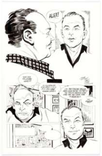 Dave Sim glamourpuss #15 The Strange Death of Alex Raymond Excised Story Page 23 Original Art (Aardvar... | Heritage