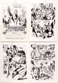 E. R. Cruz Captain Thunder and Blue Bolt #8 Complete 26-Page Story Original Art and Color Guides Group of 53 (He... (Total: 53 Items) | Heritage