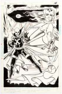 Todd McFarlane and Tony DeZuÃ±iga Infinity Inc. #16 Splash Story Page 13 Original Art (DC, 1985).... | Heritage