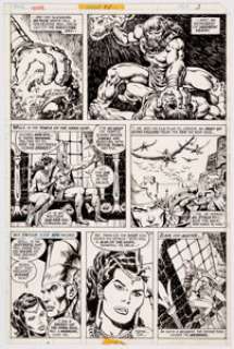 John Buscema and Ernie Chan Conan the Barbarian #77 Story Page 3 Original Art (Marvel, 1977). ... | Heritage