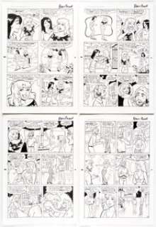  - Dan Parent and Jon D‘Agostino Cheryl Blossom #6 Original Art Group of 18 (Archie Comics, 1997). ... (Total: 18 Original Art)