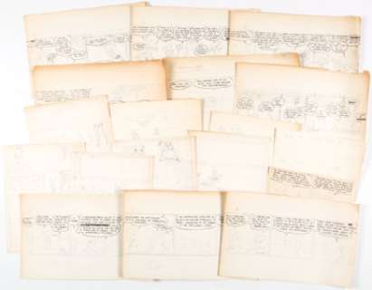 Wally Wood Mirk and Monty Comic Strip Preliminary Original Art and Bucky Ruckus Syndic... | Heritage