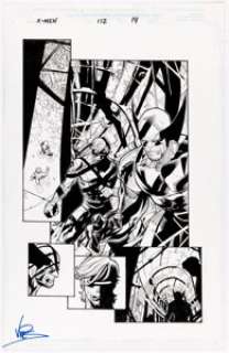 Leinil Francis Yu and Dexter Vines X-Men #112 Story Page 14 Original Art (Marvel Comics, 2001). ... | Heritage