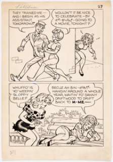 Al Capp and Frank Frazetta Li’l Abner and the Creatures from Drop-Outer Space (#nn) Story Page 27 Original Art (Un... | Heritage