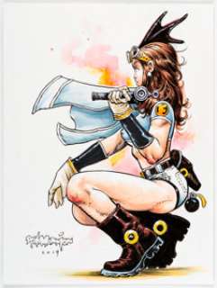 Steve Mannion - Hero Girl Illustration Original Art (2019)....