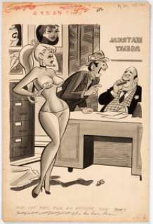 Dan DeCarlo Humorama Gag Cartoon Illustration Original Art (Timely Features/Humorama, c. 1957). ...