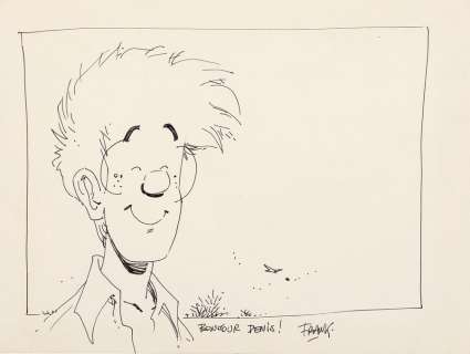 Frank Pé | Broussaille, illustration au feutre et à la mine… | AZ auction