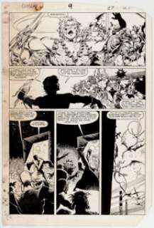 Ricardo Villamonte and Dave Simons The Saga of Crystar, Crystal Warrior #9 Page 27 Original Art (Marvel, 1984)....