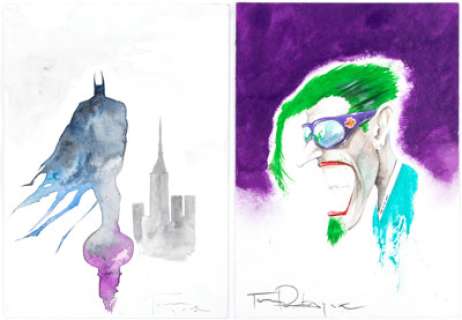 Tom Porta - Batman and Joker Illustrations Original Art Group of 2 (2000).... (Total: 2 Original Art)