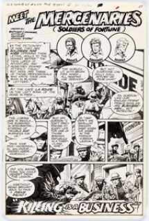 Vic Catan G.I. Combat #244 Story Page 1 Original Art (DC, 1982). The opening page from "Killing Is a -