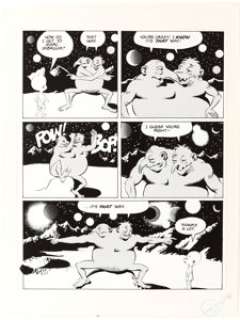 Wally Wood Lunar Tunes (nn) Story Page 25 Original Art and Production Photostat (1981).  A late-in-life - | Heritage