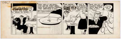 Chester Gould Dick Tracy Daily Comic Strip Original Art dated 12-07-45 (Chicago Tribune Syndicate, 1945). Itchy - | Heritage