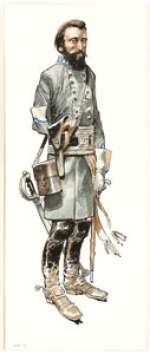 Jack Davis - Confederate General Jack Bell Hood Painting Original Art (c. 1980s).  Jack Davis rendered many images - | Heritage