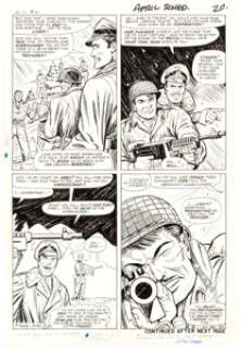 Dick Ayers and John Tartaglione Sgt. Fury and His Howling Commandos #32 Story Page 16 Original Art (Marvel, 1966). - | Heritage