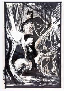 John Totleben - Batman vs. Swamp Thing Specialty Illustration Original Art (undated). John Totleben (Swamp Thing - | Heritage