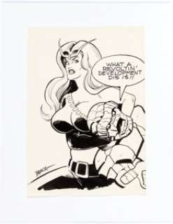 Bill Black - Thing and Thundra Illustration Original Art (undated). "What a revoltin‘ development dis -