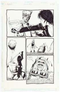 Steve Dillon Preacher #32 Page 24 Original Art (DC/Vertigo Comics, 1997).  Cassidy the vampire loses his head on - | Heritage