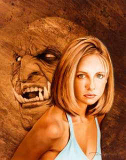 David Voigt Femme Fatales Vol. 6 #12 Cover Painting "Buffy, The Vampire Slayer" Original Art (Frederick -