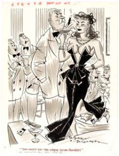 Jefferson Machamer Jest V6#17 Panel Gag Illustration Original Art (Humorama, Inc., 1955)....