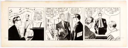 Alex Raymond Rip Kirby Comic Strip Original Art dated 9-28-50 (King Features Syndicate, 1950). Crisp inking and - | Heritage
