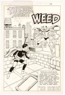 George Tuska Dynamo #2 Complete 10-Page Story "Agent Weed" Original Art (Tower, 1966).... (Total: 10 Original Art) | Heritage