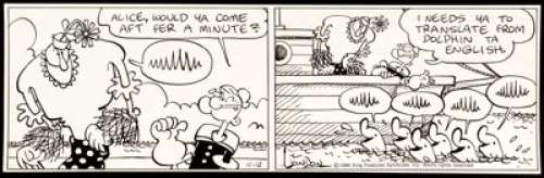 Bobby London PopeyeDaily Comic Strip Original Art dated 11-12-86 (King Features Syndicate, 1986). A rare treat... - | Heritage