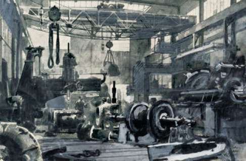 Heinrich Kley Industrial Scenes Original Art Group of 2 (c. 1901). Kley‘s famed weird-fantasy art has obscured his -