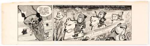 Peter Maddocks Four-D Jones #J806 Comic Strip Original Art (Daily Express, c. 1964). Born in Birmingham, England, -