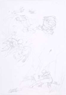 Gabriele Dell’Otto Secret War #3 Preliminary Spider-Man Original Art (Marvel, 2004). This graphite rough includes - | Heritage