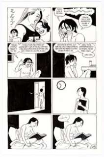 Jaime Hernandez | Love and Rockets Vol.2 #14 "Day by Day with Hopey: Friday is Jai Alai Day" Story Page 8 Original Art (Fantagraphics, 2005). | Heritage