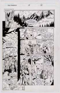 Cedric Nocon, Mark Pacella, and others - Team Youngblood Story Page Original Art Group of 5 (Image, 1994-1995).